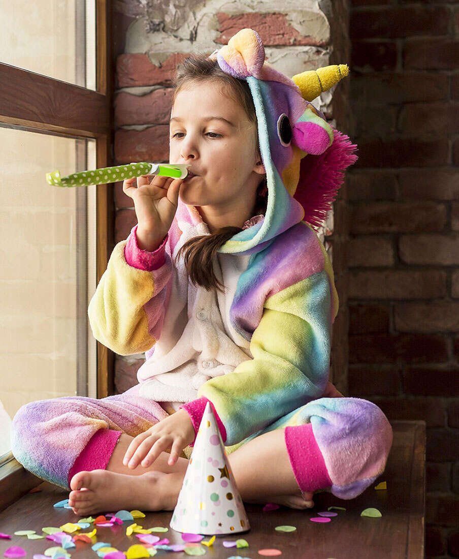 Kids Unicorn Pajama Kigurumi Costume Onesie